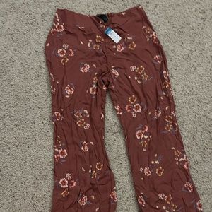 New wide leg floral pants
